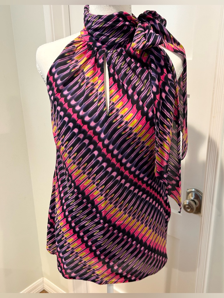 Dknyc Tie-Neck Halter Top